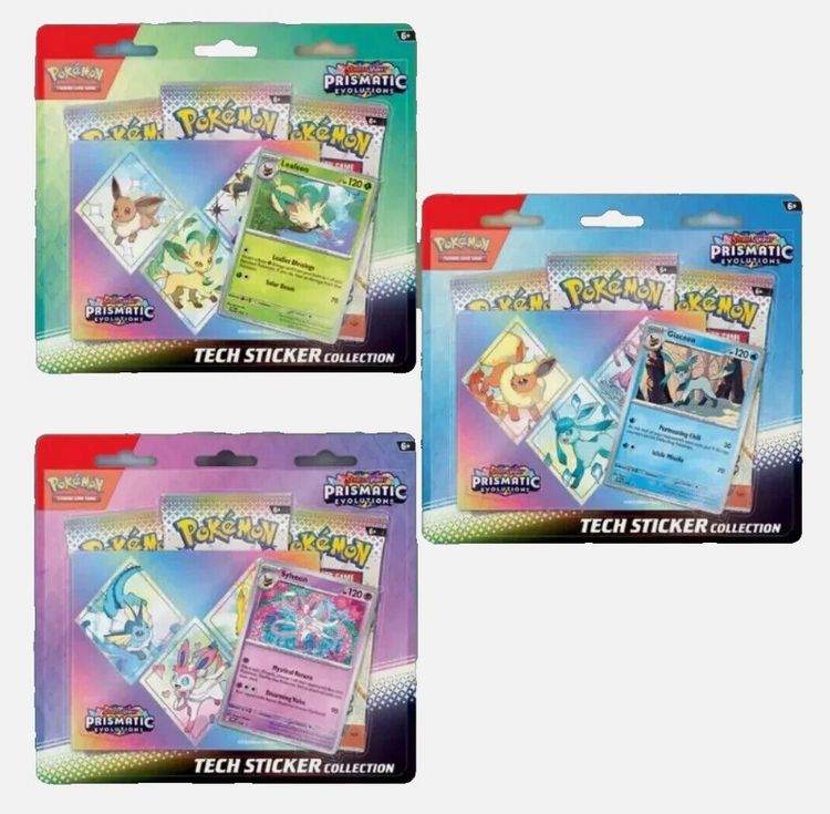 Pokémon Prismatic Evolution Tech Sticker Collection
